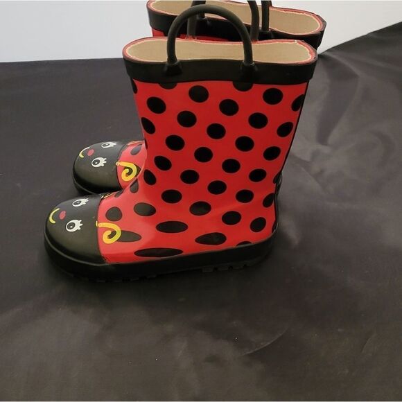 BRAND NEW LADYBUG  GIRL RAIN BOOTS - Picture 13 of 16